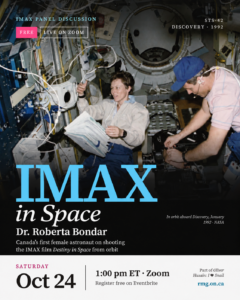 IMAX in Space: An Online Panel Event with Dr Roberta Bondar
