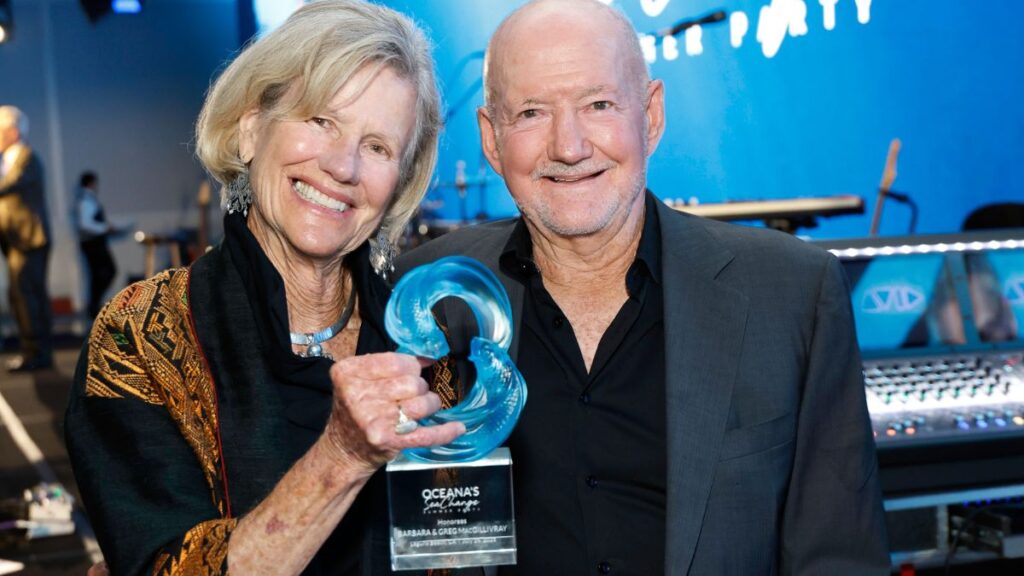 Greg and Barbara ocean conservation winners